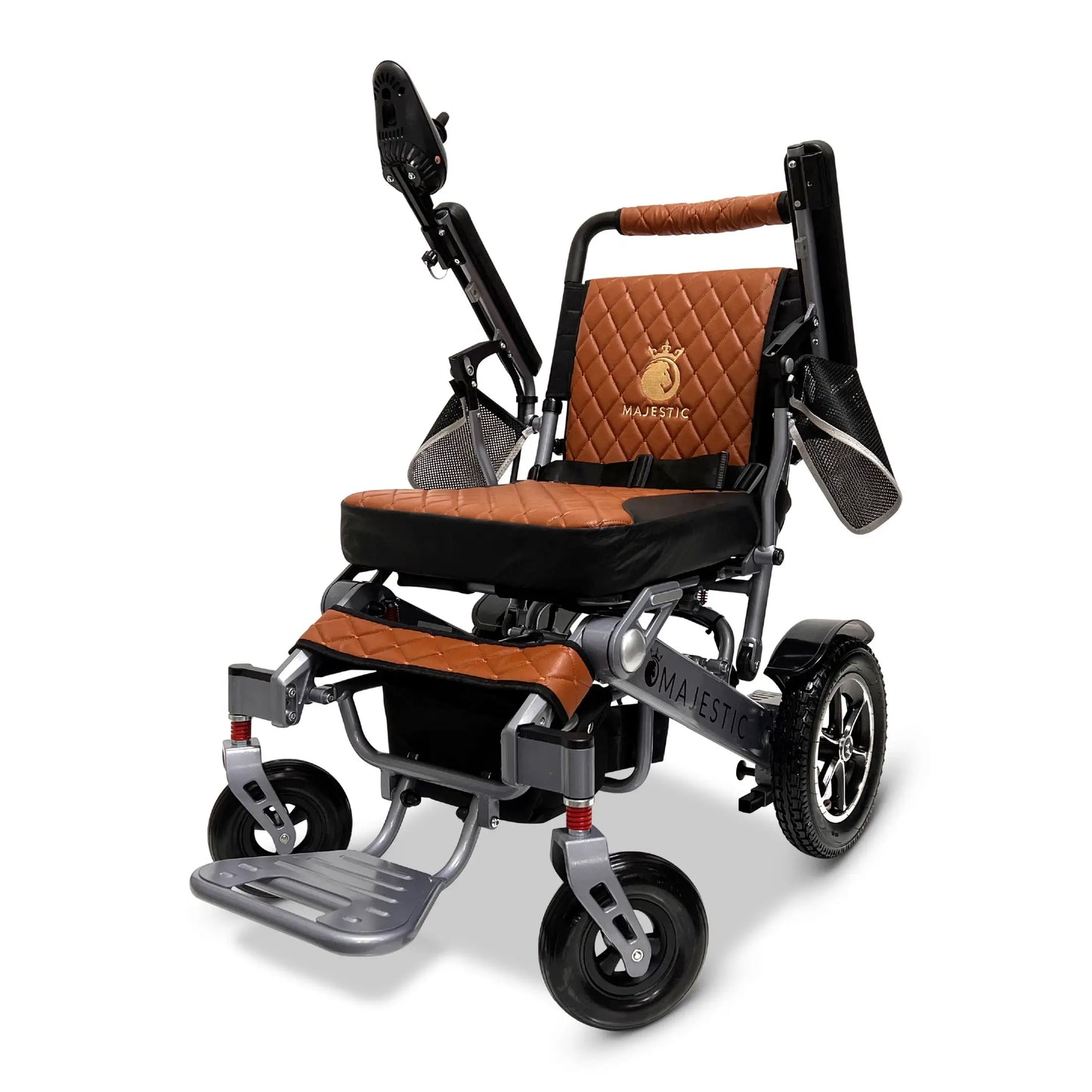 ComfyGo Majestic IQ-7000 Automatic Folding Electric Wheelchair - 350lbs Weight Capacity, Anti Flat Tires For Seniors