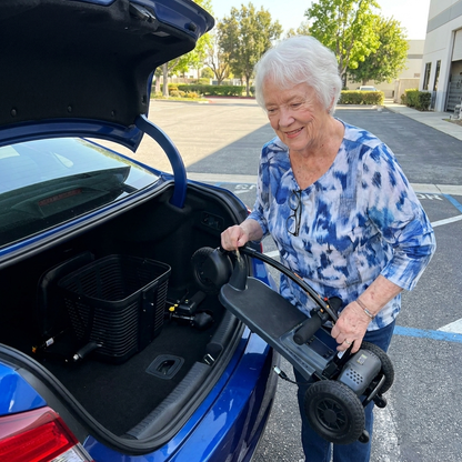 Shoprider Echo+ 3-Wheel Lightweight Mobility Scooter, Precise Turning - Portable For Errands and Airline Travel, Anti-Flat Tires For Seniors