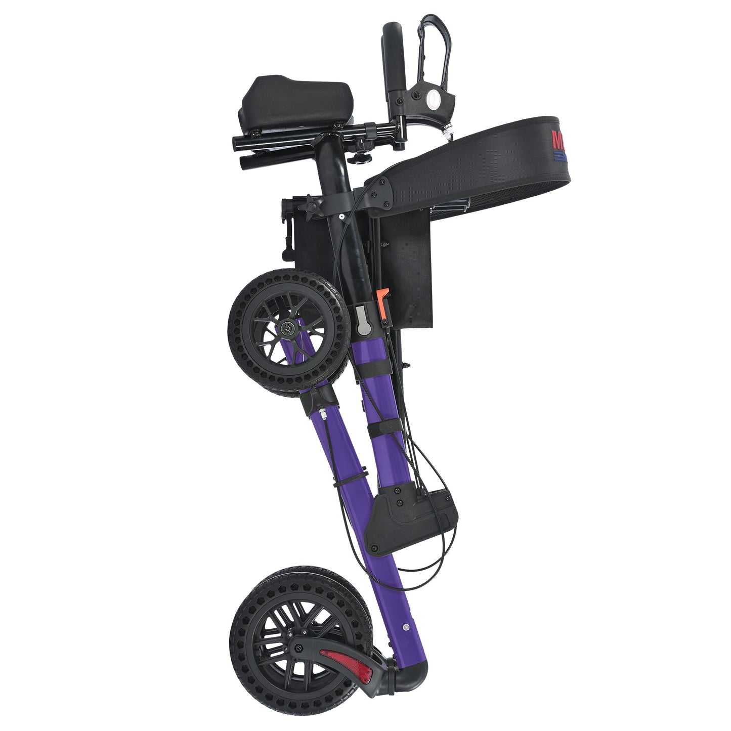 Metro Mobility M905BU Folding Rollator Walker with Seat – All-Terrain Wheels, 300 lb Capacity