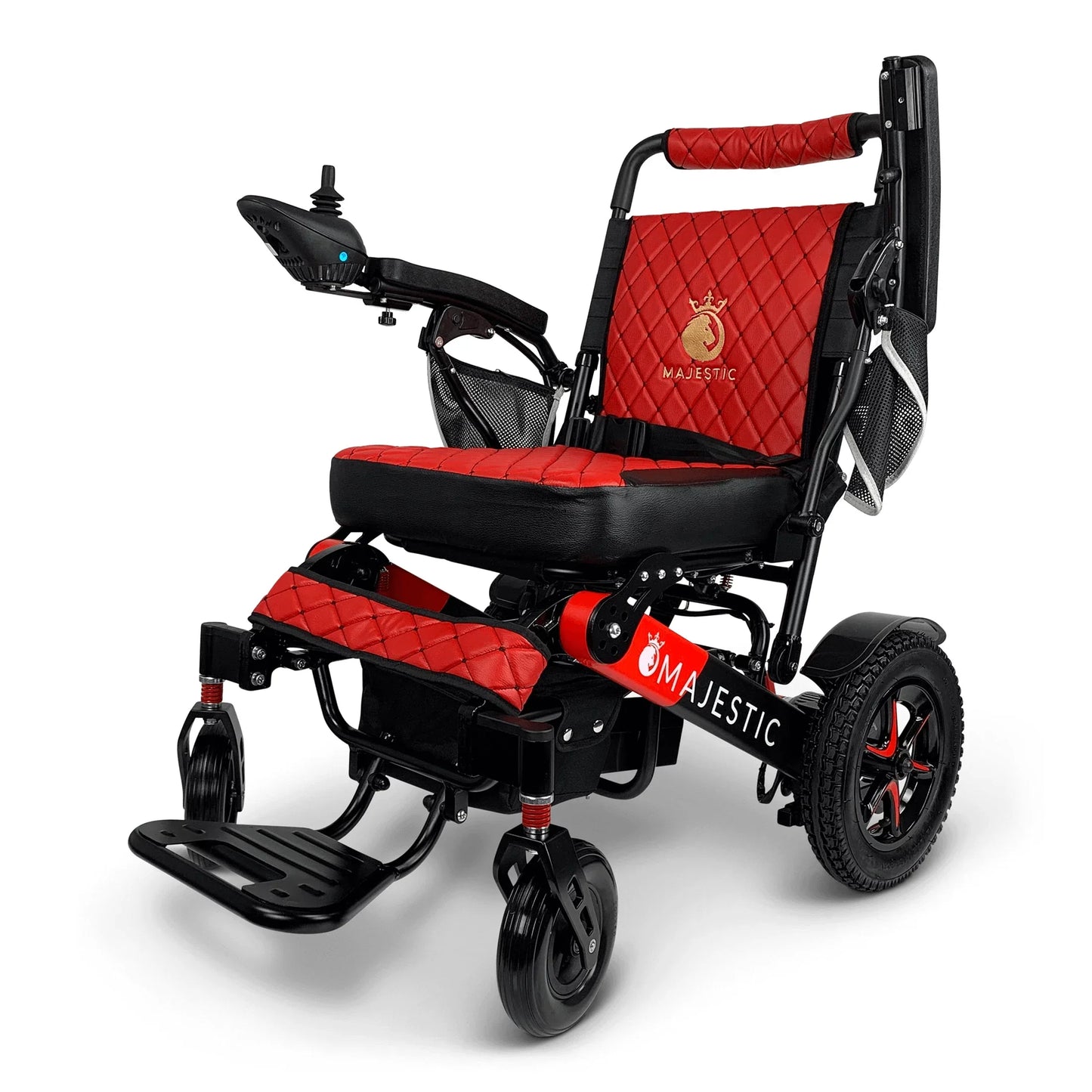 ComfyGo Majestic IQ-7000 Automatic Folding Electric Wheelchair - 350lbs Weight Capacity, Anti Flat Tires For Seniors