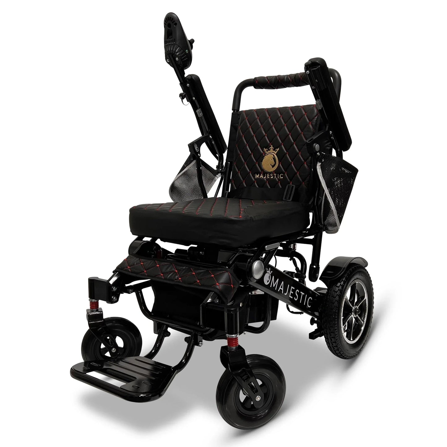ComfyGo Majestic IQ-7000 Automatic Folding Electric Wheelchair - 350lbs Weight Capacity, Anti Flat Tires For Seniors