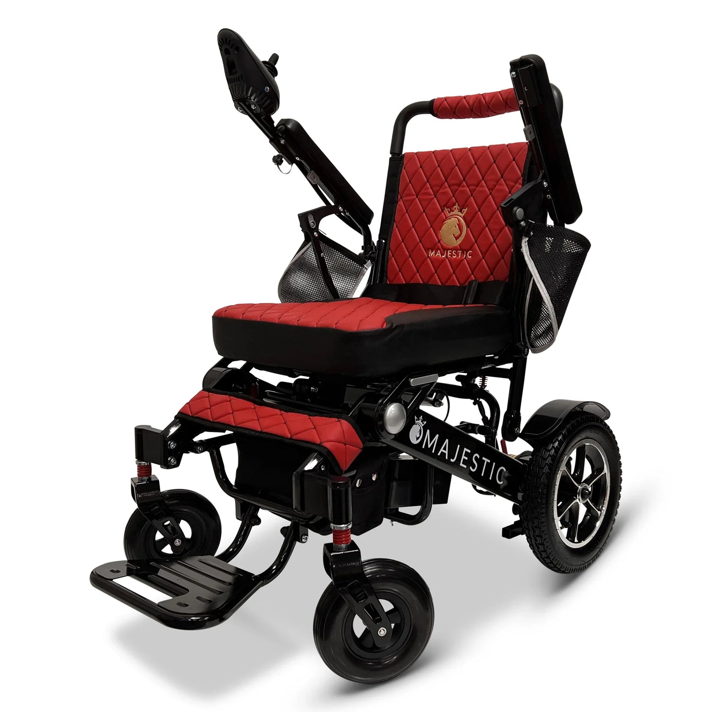 ComfyGo Majestic IQ-7000 Automatic Folding Electric Wheelchair - 350lbs Weight Capacity, Anti Flat Tires For Seniors