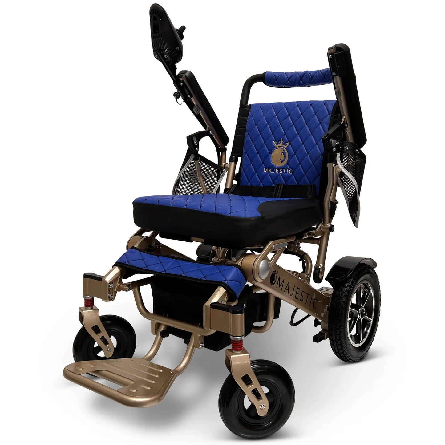 ComfyGo Majestic IQ-7000 Automatic Folding Electric Wheelchair - 350lbs Weight Capacity, Anti Flat Tires For Seniors