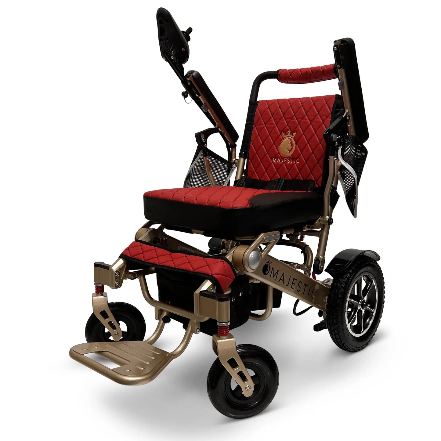 ComfyGo Majestic IQ-7000 Automatic Folding Electric Wheelchair - 350lbs Weight Capacity, Anti Flat Tires For Seniors