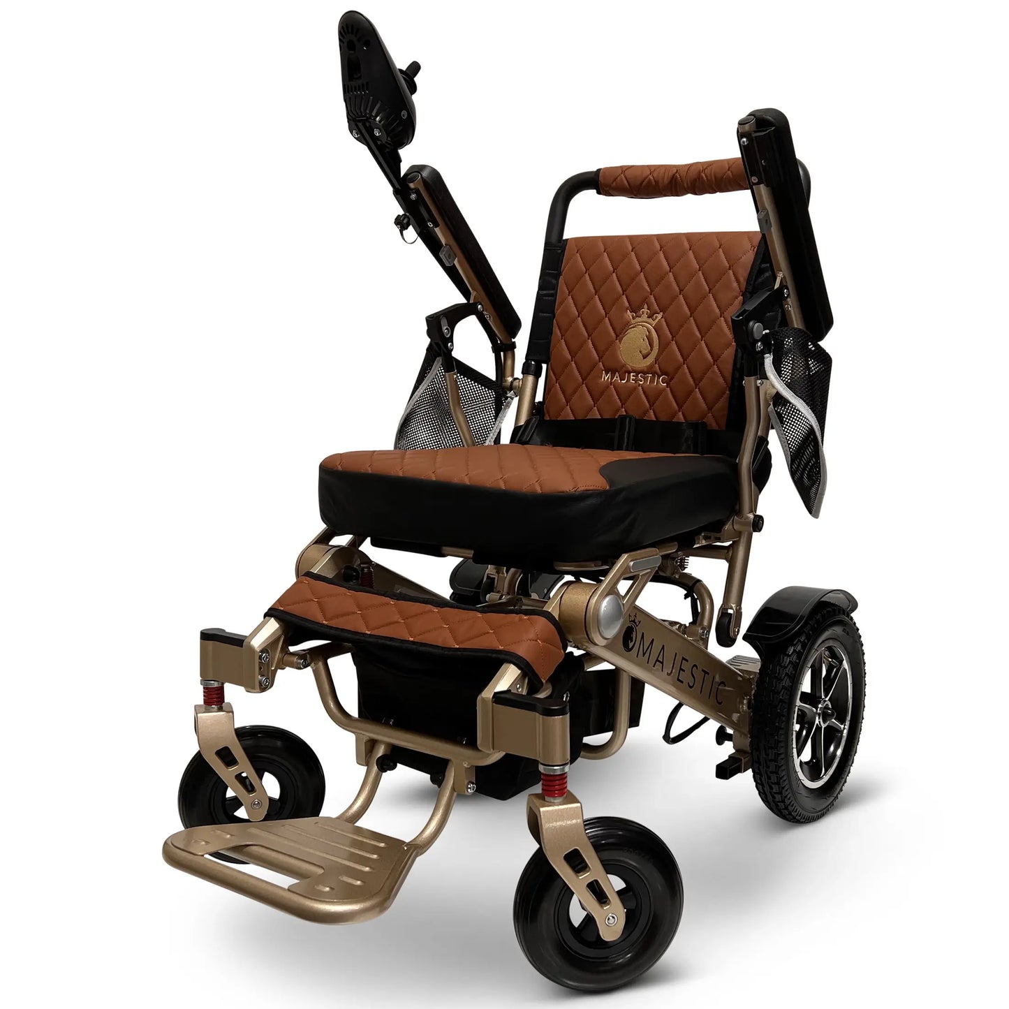 ComfyGo Majestic IQ-7000 Automatic Folding Electric Wheelchair - 350lbs Weight Capacity, Anti Flat Tires For Seniors
