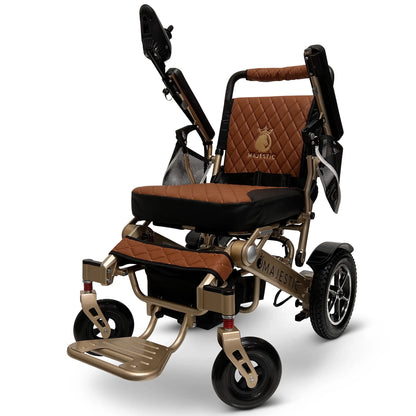 ComfyGo Majestic IQ-7000 Automatic Folding Electric Wheelchair - 350lbs Weight Capacity, Anti Flat Tires For Seniors
