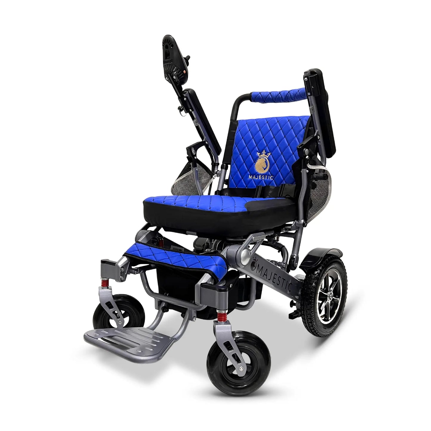 ComfyGo Majestic IQ-7000 Automatic Folding Electric Wheelchair - 350lbs Weight Capacity, Anti Flat Tires For Seniors