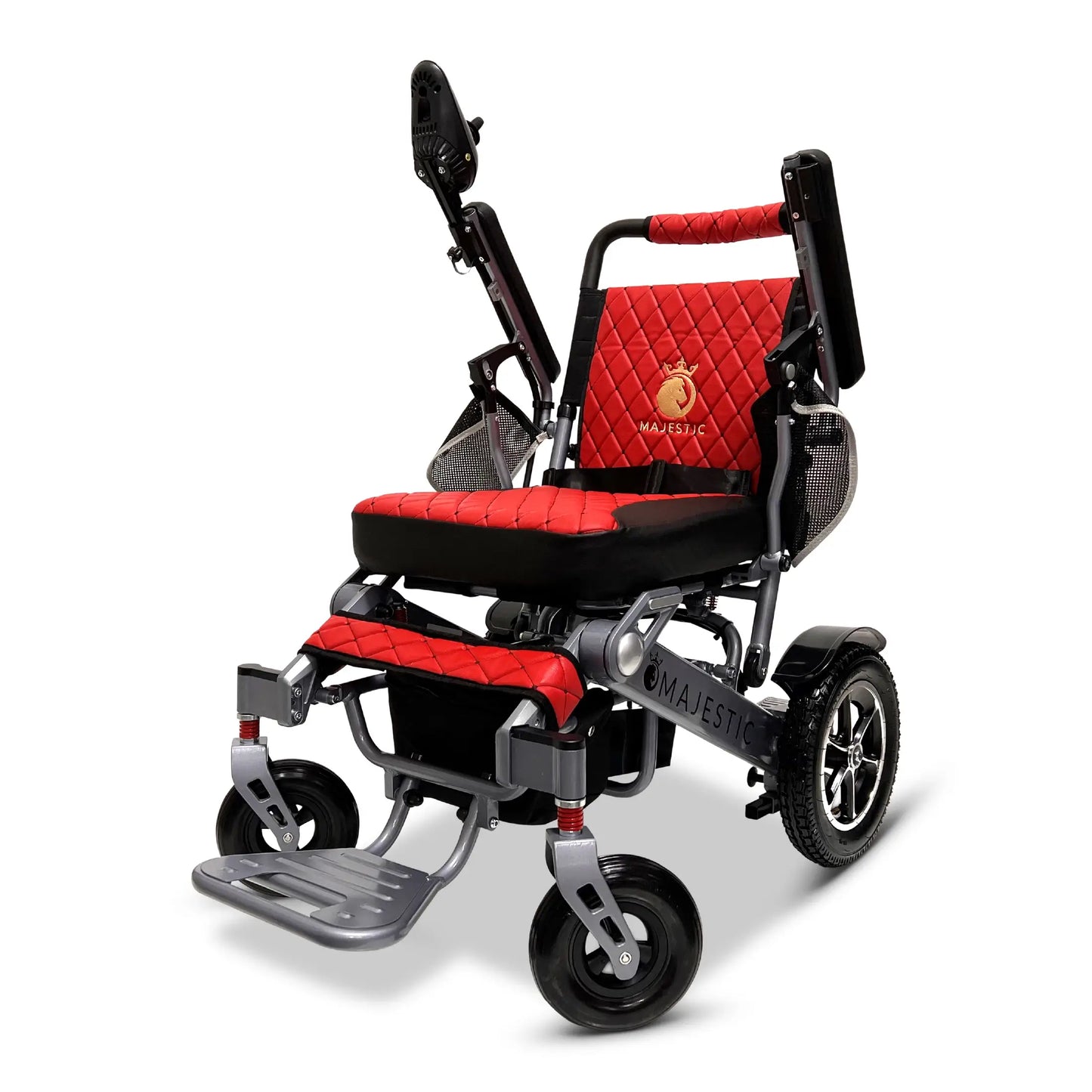 ComfyGo Majestic IQ-7000 Automatic Folding Electric Wheelchair - 350lbs Weight Capacity, Anti Flat Tires For Seniors