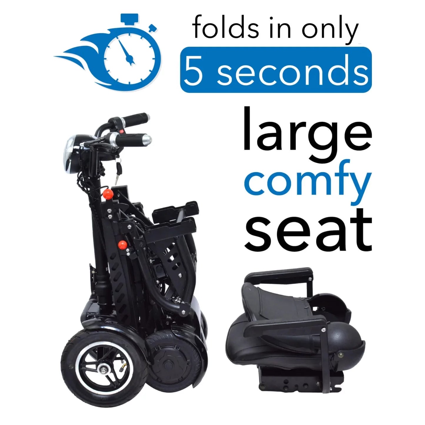 ComfyGo MS-3000 Plus Foldable Mobility Scooters