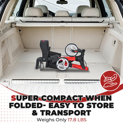 Metro Mobility – Foldable with Seat, 8" All-Terrain Wheels, Stable & Durable, 300 lb Capacity