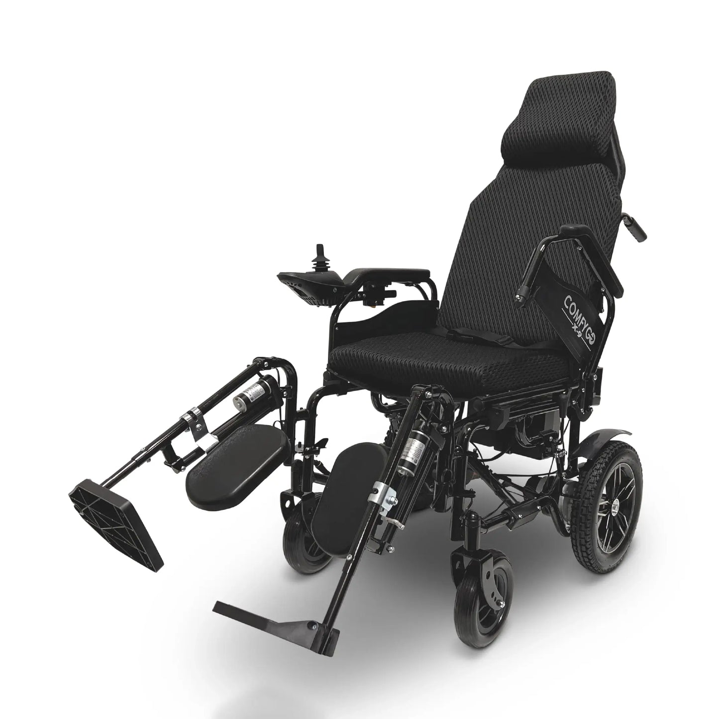 ComfyGo X-9 Electric Wheelchair, Automatic Reclining Backrest & Lifting Leg Rests